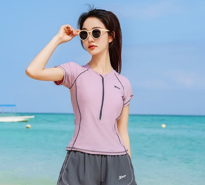 夏色レディース競泳水着上下セット