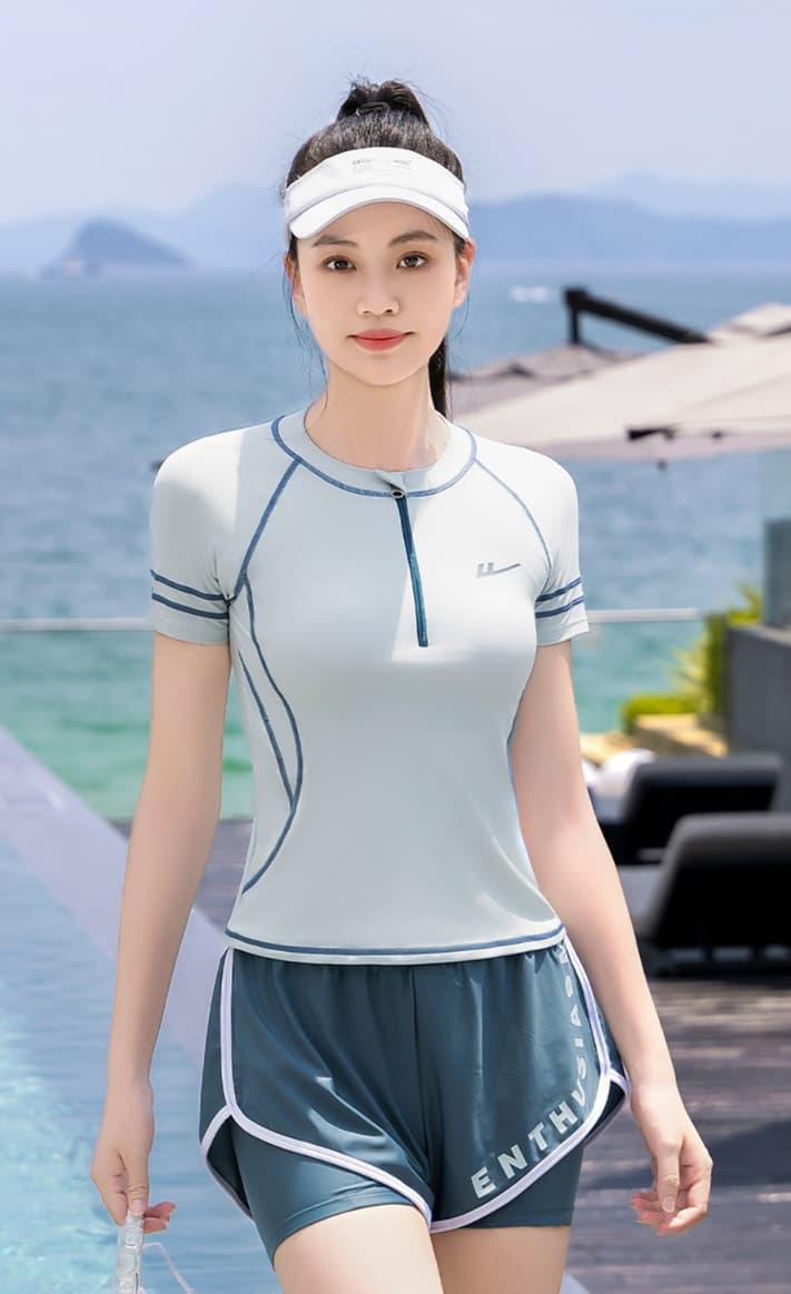 競泳水着 優雅なマリンスポーツセパレート