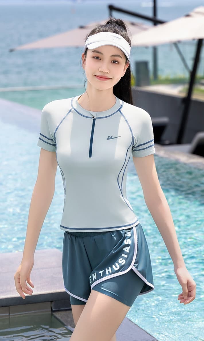競泳水着 優雅なマリンスポーツセパレート