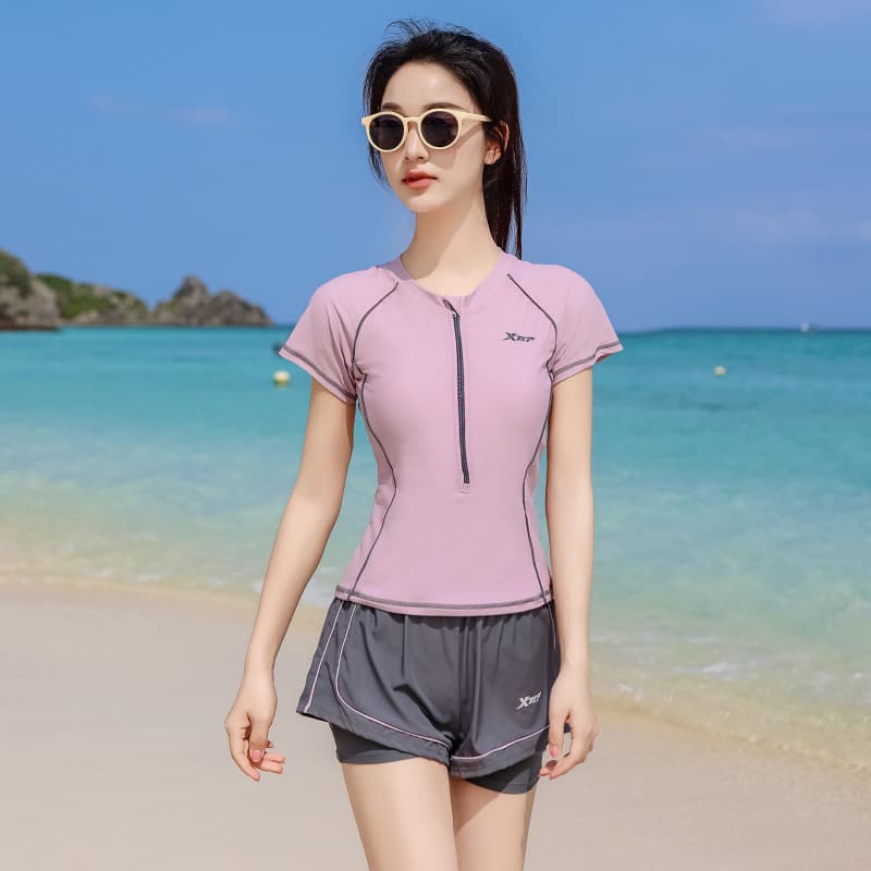 夏色レディース競泳水着上下セット