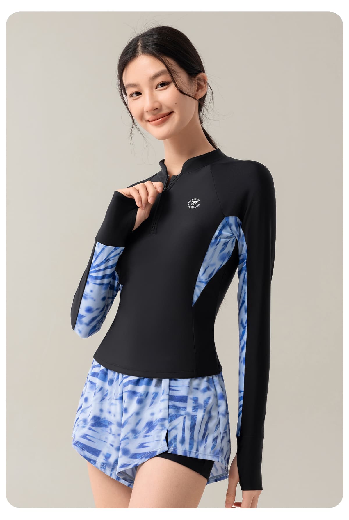 優美なるセパレート競泳水着 シャイニーコレクション